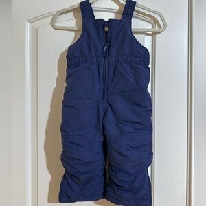 lLbean 3T snowpants/overalls navy grow with me cuffs